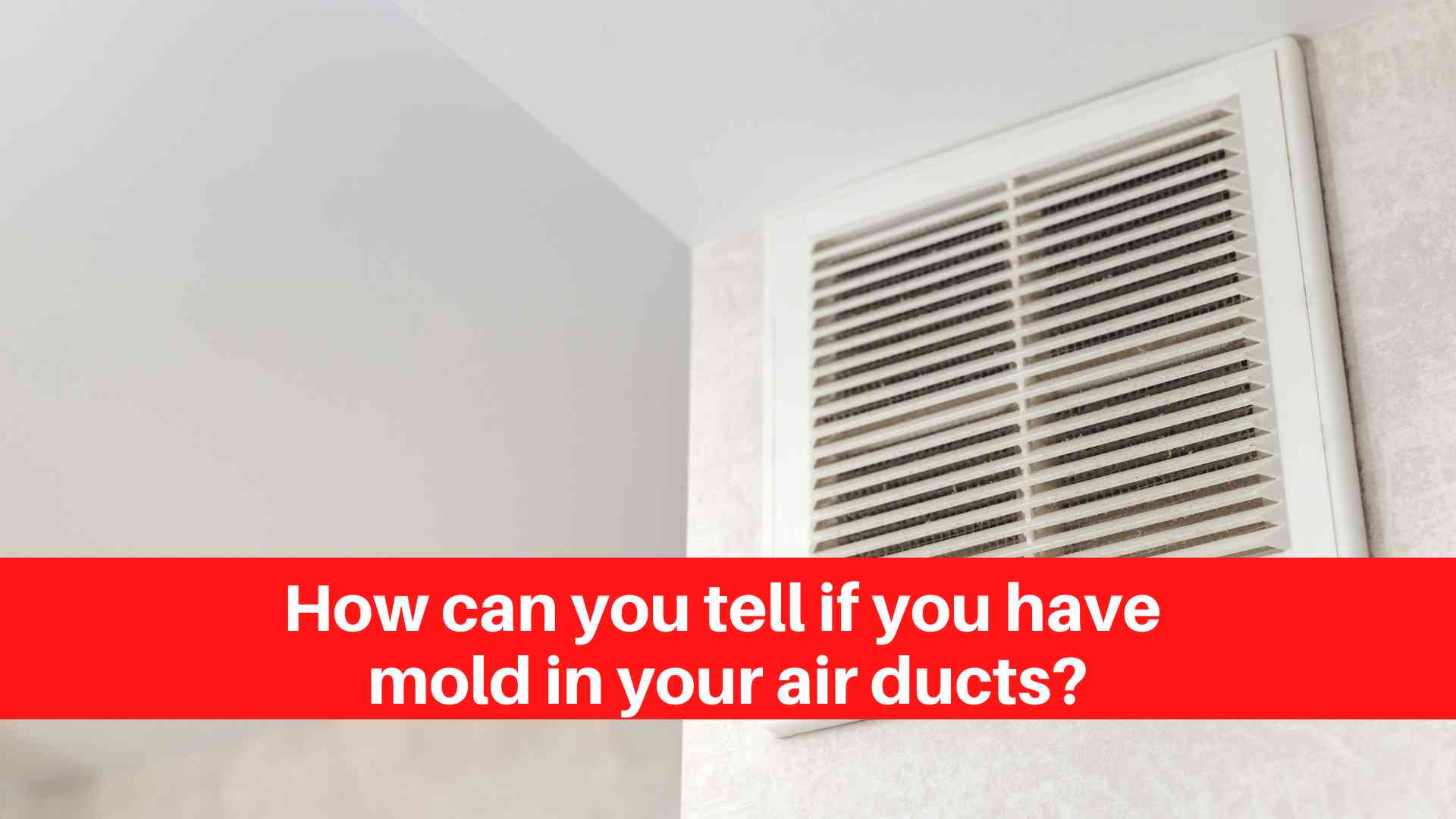How can you tell if you have mold in your air ducts? Duct Cleaning
