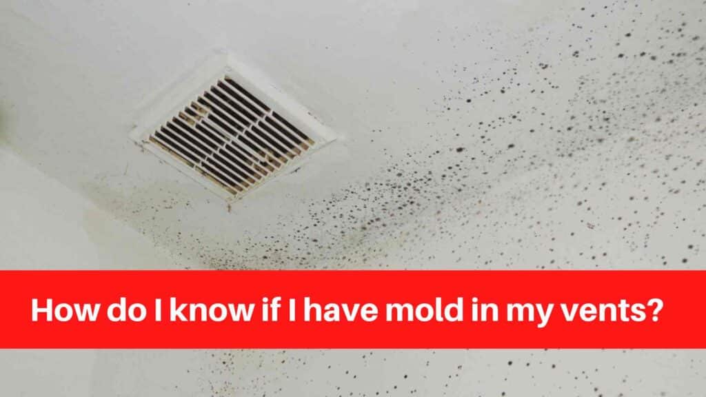 How do I know if I have mold in my vents